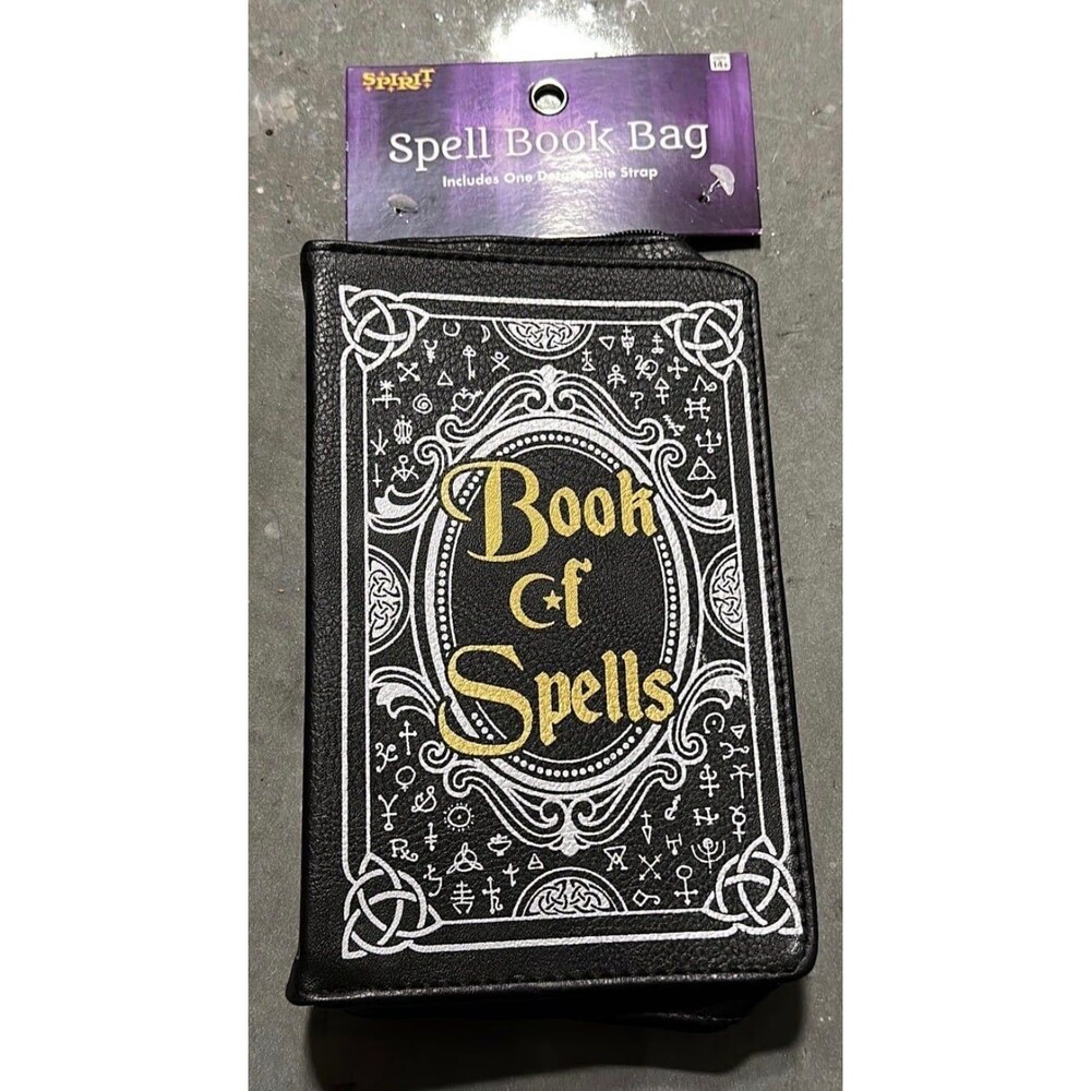 NEW Book of Spells Spirit Halloween Salem Witch Crossbody Purse Bag